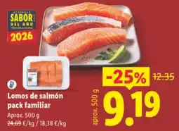 Lidl Lomos de salmón pack familiar oferta