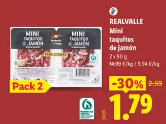 Realvalle mini taquitos de jamón