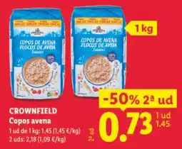 Lidl Crownfield copos avena oferta