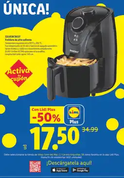 Lidl Silvercrest freidora de aire caliente oferta