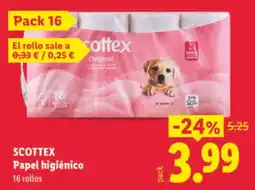 Lidl Scottex Papel higiénico oferta