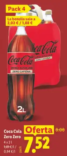 Lidl Coca Cola Zero Zero oferta