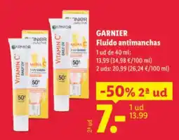 Lidl garnier fluido antimanchas oferta
