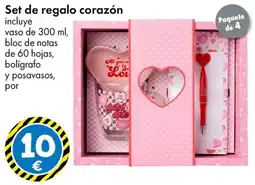 TEDi Set de regalo corazón oferta