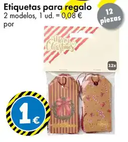 TEDi Etiquetas para regalo oferta