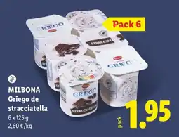 Lidl Milbona griego de stracciatella oferta