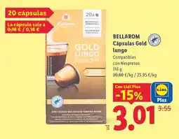 Lidl Bellarom cápsulas gold lungo oferta