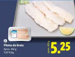 Lidl Filetes de brota oferta