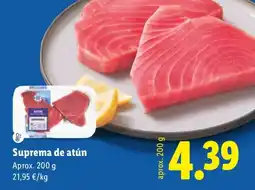 Lidl Suprema de atún oferta
