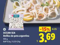 Lidl Ocean Sea anillas de pota argentina oferta