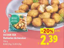 Lidl Ocean Sea buñuelos de bacalao oferta