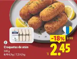 Lidl Croquetas de atún oferta