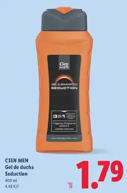 Lidl Cien Men Gel de ducha Seduction oferta