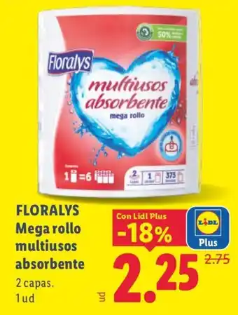 Floralys mega rollo multiusos absorbente