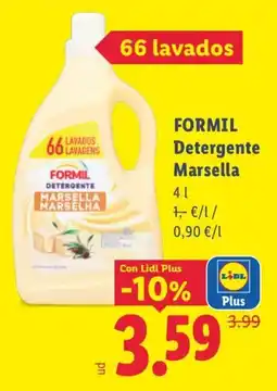 Lidl Formil Detergente Marsella oferta