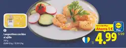 Lidl Langostinos cocidos al ajillo oferta