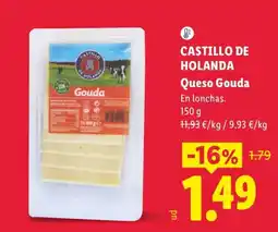 Lidl Castillo de Holanda Queso Gouda oferta