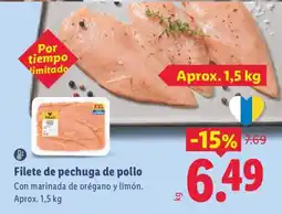 Lidl Pulldo filete de pechuga de pollo oferta