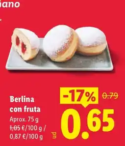 Lidl Berlina con fruta oferta