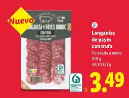 Lidl Longaniza de payés con trufa oferta