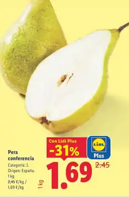 Lidl Pera conferencia oferta
