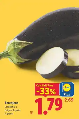 Lidl Berenjena oferta