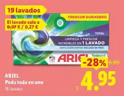 Lidl Ariel Pods todo en uno oferta