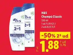 Lidl H&S Champú Classic oferta