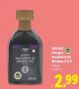 Lidl Deluxe vinagre balsámico de Módena I.G.P. oferta