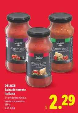 Lidl Deluxe salsa de tomate italiana oferta