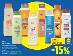 Lidl Cien Gel de baño oferta