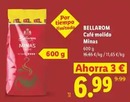 Lidl Bellarom café molido minas oferta