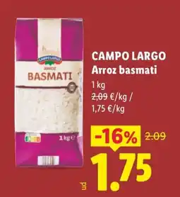 Lidl Campo Largo arroz basmati oferta