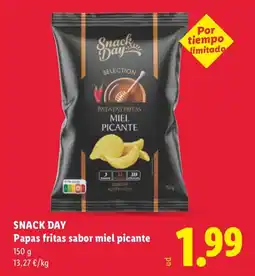 Lidl Snack Day papas fritas sabor miel picante oferta
