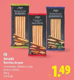 Lidl Deluxe barritas de pan oferta