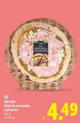 Lidl Deluxe pizza de mortadela y pistacho oferta