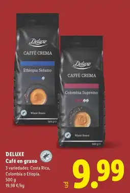 Lidl Deluxe Café en grano oferta