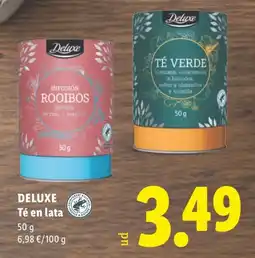 Lidl Deluxe té en lata oferta