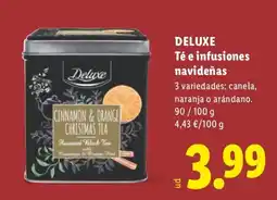 Lidl Deluxe té e infusiones navideñas oferta
