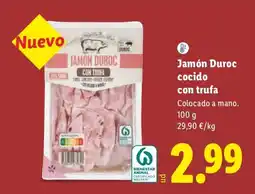 Lidl Jamón Duroc cocido con trufa oferta