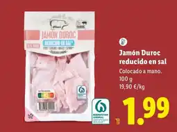 Lidl Jamón Duroc oferta