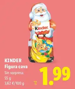 Lidl Kinder Figura cava oferta