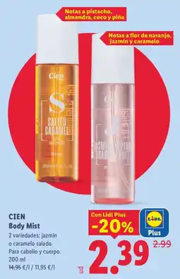 Lidl Cien Body Mist oferta
