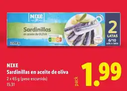 Lidl Nixe sardinillas en aceite de oliva oferta