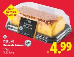 Lidl Deluxe brazo de turron oferta