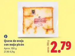 Lidl Queso de oveja con mojo picón oferta