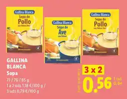Lidl Gallina Blanca sopa de pollo oferta