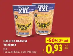 Lidl Gallina Blanca Yatekomo oferta
