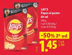 Lidl Lay's Papas al punto de sal oferta