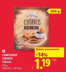Lidl Confiserie Firenze Churros oferta